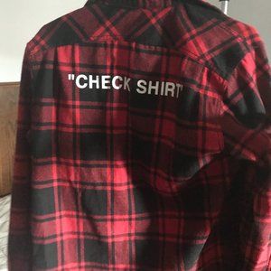 Offwhite check shirt flannel